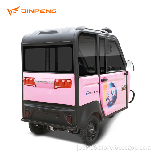 Jinpeng 3026 Tipo di guida elettrico Cabina chiusa Trive ruote Auto elettrica Tricchico